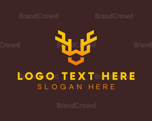 Wildlife Antlers Horn Logo