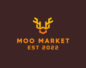 Animal Antlers Horn logo design