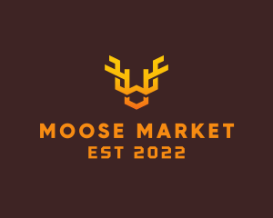 Animal Antlers Horn logo design