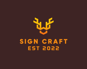 Sign - Animal Antlers Horn logo design