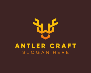 Wildlife Antlers Horn logo design