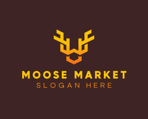 Wildlife Antlers Horn logo design