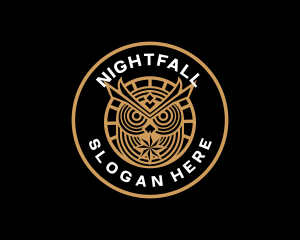 Nocturnal - Nocturnal Owl Bird logo design