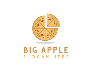 New York Slice - Pizza Pie Slice logo design