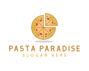 Pasta - Pizza Pie Slice logo design