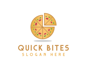 Fastfood - Pizza Pie Slice logo design