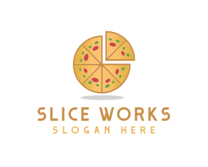 Slice - Pizza Pie Slice logo design