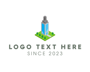 Tall - Modern Office Building logo design