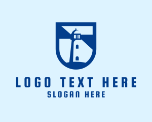 Guide - Shield Coastal Lighthouse logo design