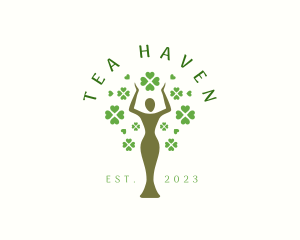 Human Lady Tree logo design