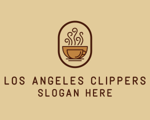 Hot Coffee Cafe Logo