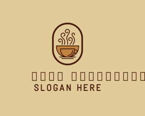 Hot Coffee Cafe logo design