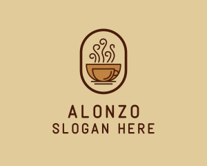 Hot Coffee Cafe logo design