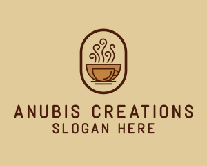 Hot Coffee Cafe logo design