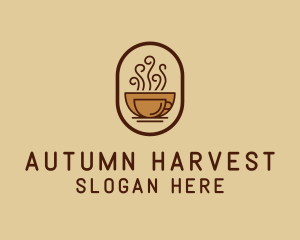 Hot Coffee Cafe logo design