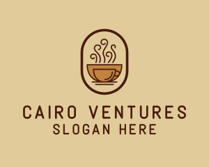 Hot Coffee Cafe logo design