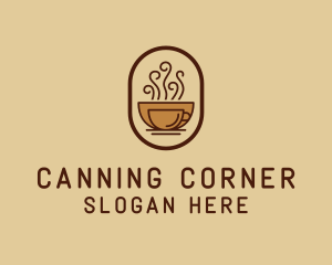 Hot Coffee Cafe logo design