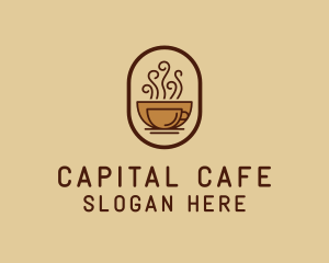 Hot Coffee Cafe logo design