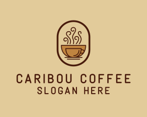 Hot Coffee Cafe logo design