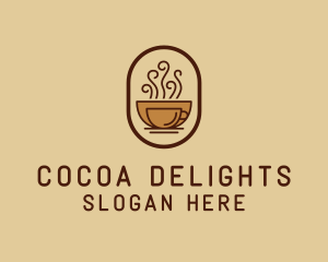 Hot Coffee Cafe logo design