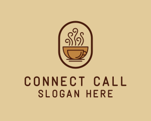 Hot Coffee Cafe logo design