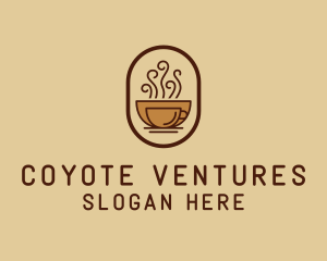 Hot Coffee Cafe logo design