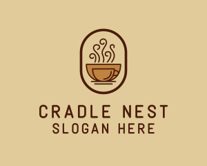 Hot Coffee Cafe logo design