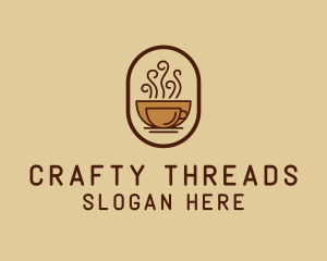 Hot Coffee Cafe logo design