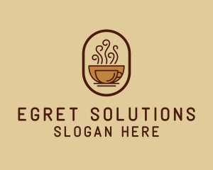 Hot Coffee Cafe logo design