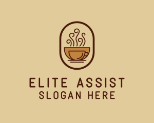 Hot Coffee Cafe logo design