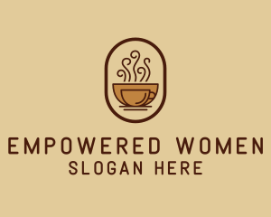 Hot Coffee Cafe logo design