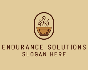 Hot Coffee Cafe logo design