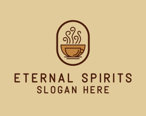 Hot Coffee Cafe logo design