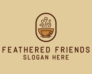 Hot Coffee Cafe logo design