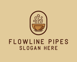 Hot Coffee Cafe logo design