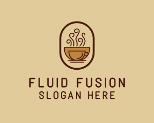 Hot Coffee Cafe logo design