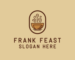 Hot Coffee Cafe logo design