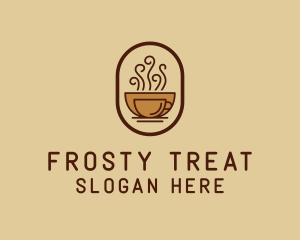 Hot Coffee Cafe logo design