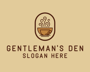 Hot Coffee Cafe logo design