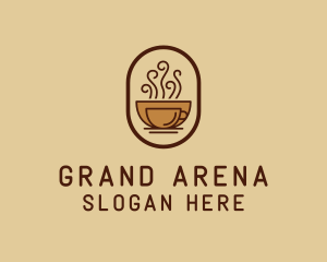 Hot Coffee Cafe logo design