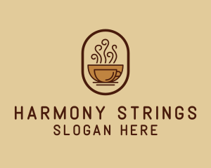 Hot Coffee Cafe logo design