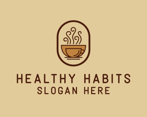 Hot Coffee Cafe logo design