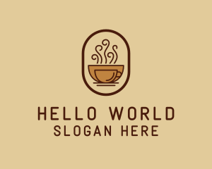 Hot Coffee Cafe logo design