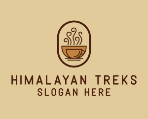 Hot Coffee Cafe logo design