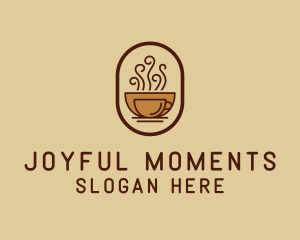 Hot Coffee Cafe logo design