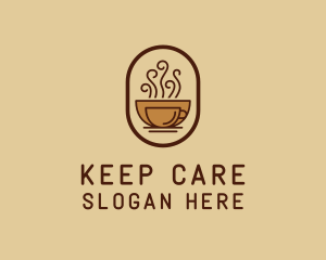 Hot Coffee Cafe logo design