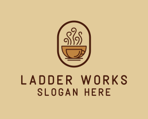 Hot Coffee Cafe logo design