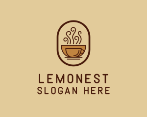 Hot Coffee Cafe logo design