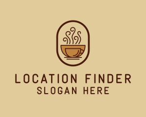 Hot Coffee Cafe logo design