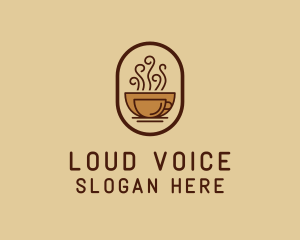 Hot Coffee Cafe logo design